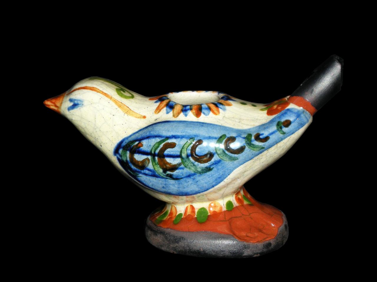 Oiseau Décor Pinceau Bleu